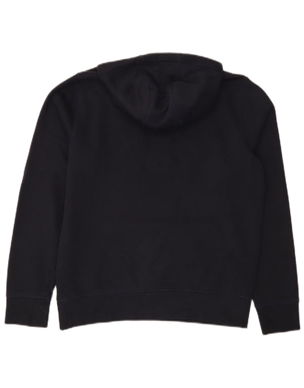 Tommy Hilfiger Mens Graphic Hoodie Jumper Small Navy Blue Cotton