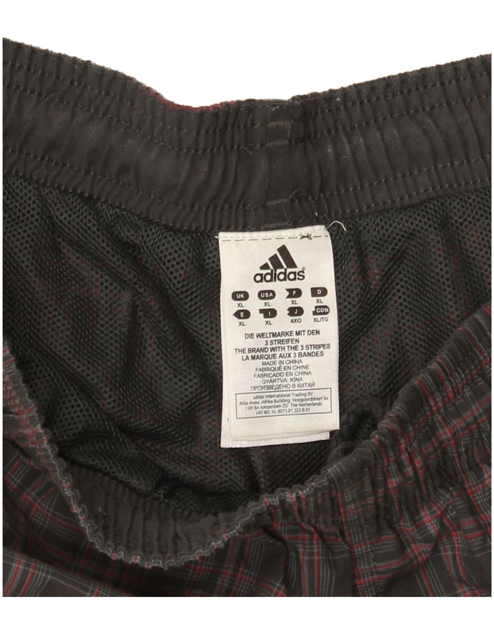 Ανδρικό αθλητικό σορτς Adidas XL Grey Check Polyester