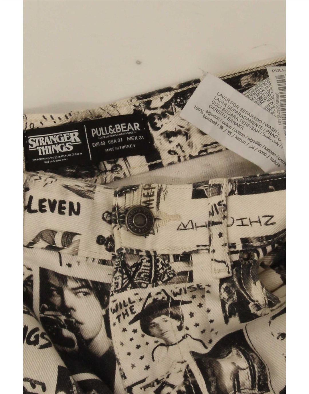 Ανδρικό ίσιο τζιν Pull & Bear EU 40 Medium W31 L29 Off White