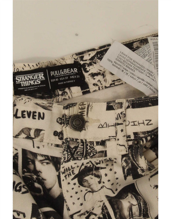 Ανδρικό ίσιο τζιν Pull & Bear EU 40 Medium W31 L29 Off White