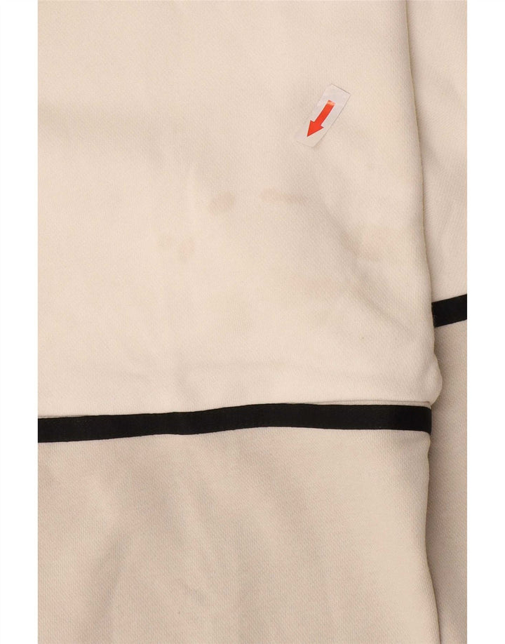Ανδρικό γραφικό κουκούλα Nike, μεσαίο λευκό, βαμβακερό