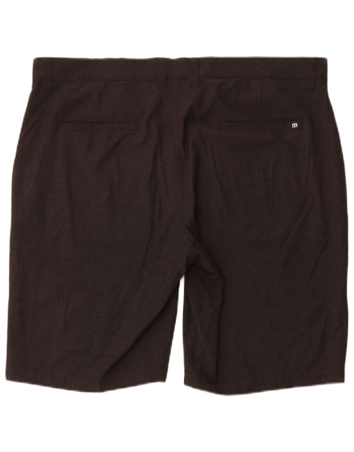 Ανδρικό σορτς Chino Travis Mathew W38 XL από πολυεστέρα σε μαύρο ρίγες