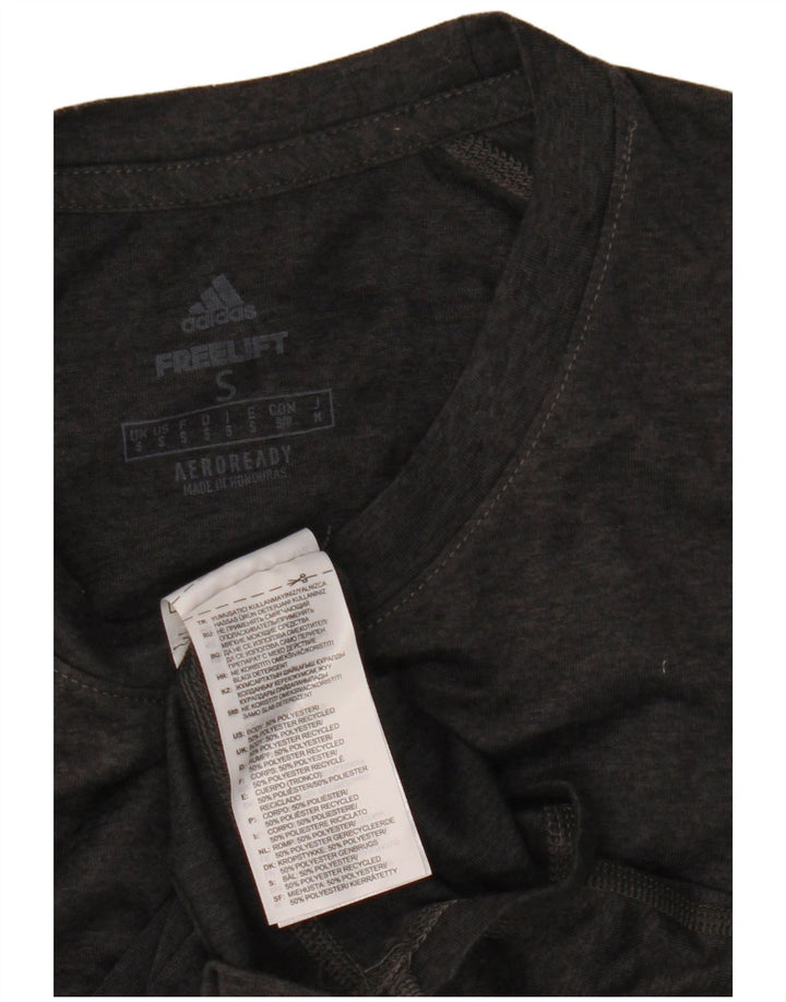 Ανδρικό γραφικό T-Shirt Adidas Aeroready Top Small Grey Polyester