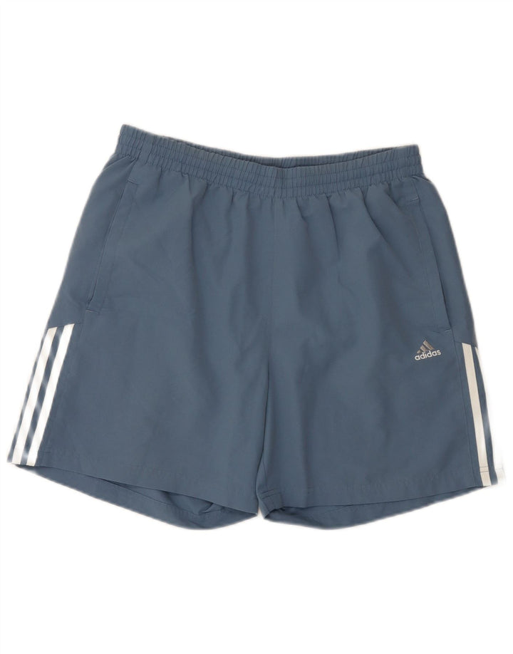 Ανδρικό αθλητικό σορτς Adidas από μεσαίο μπλε πολυεστέρα