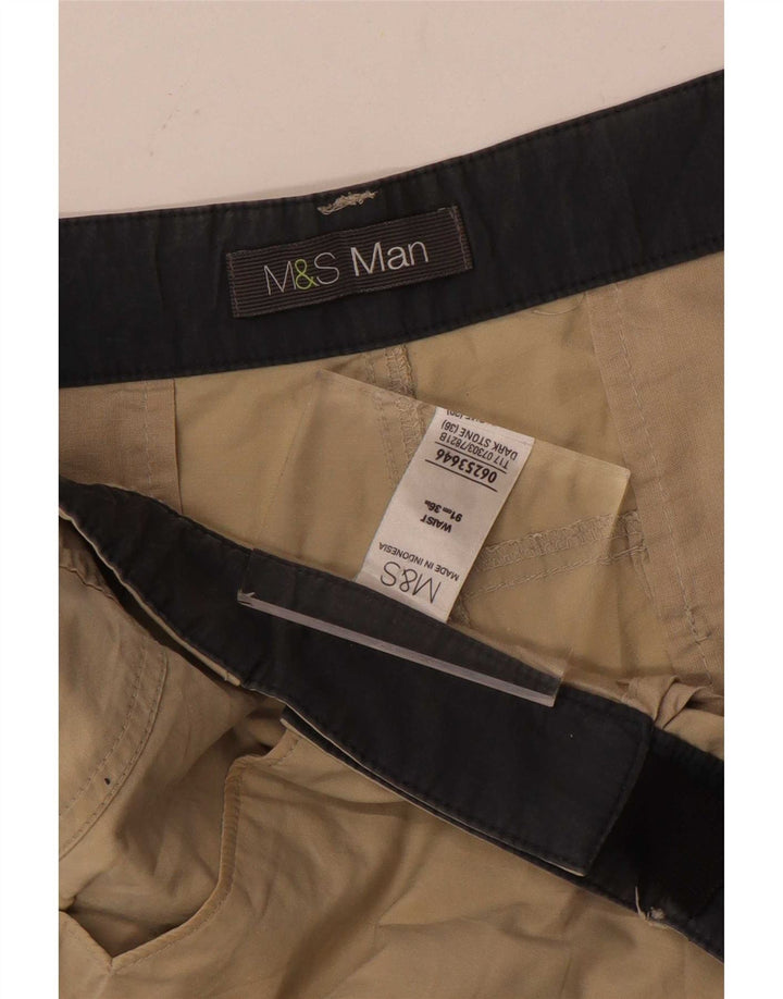 Ανδρικό σορτς Cargo Marks & Spencer W36 μεγάλο μπεζ βαμβακερό