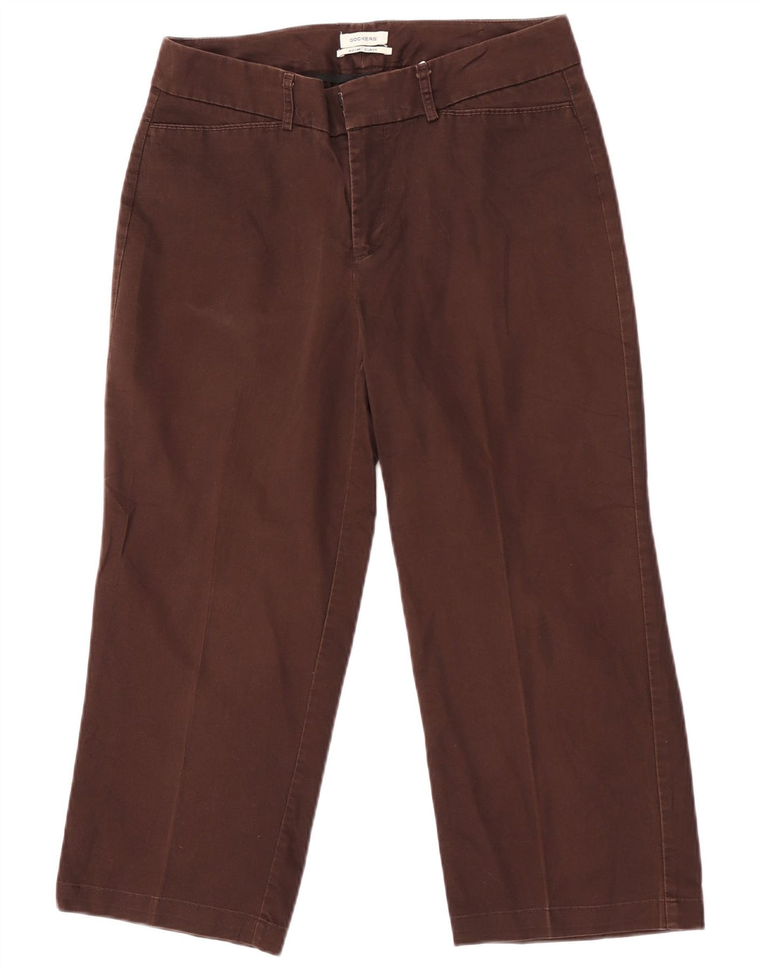 Dockers γυναικείο μεσαίο παντελόνι με καμπύλες κάπρι US 6 Medium W30 L22 καφέ