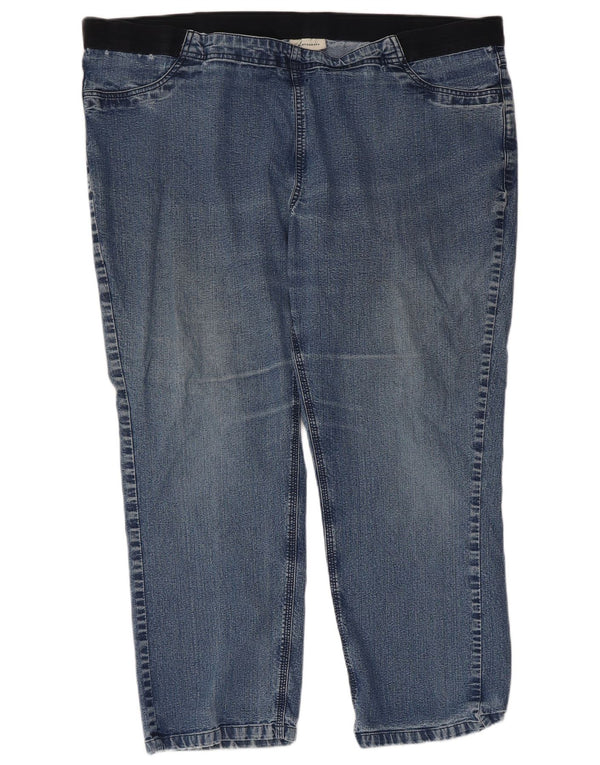 Marks & Spencer Γυναικείο αυτόγραφο Tapered Loose Jeans UK 22 3XL W44 L27 Blue