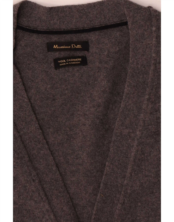 Ανδρικό Αμάνικο Ζακέτα Massimo Dutti Μαλλί μεσαίο γκρι