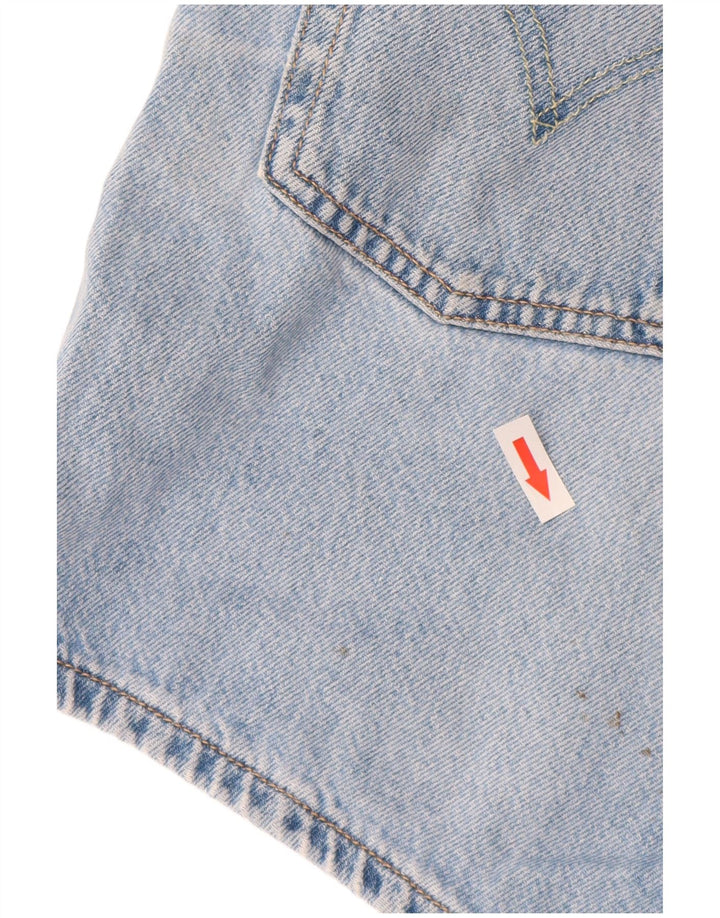 Γυναικείο τζιν σορτς Levi's W28, μεσαίο μπλε βαμβακερό