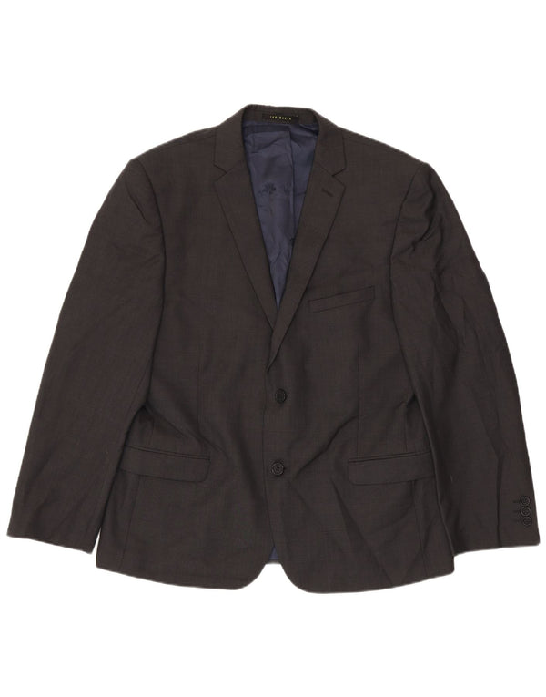 Ted Baker Ανδρικό σακάκι με 2 κουμπιά UK 38 Medium Grey Wool