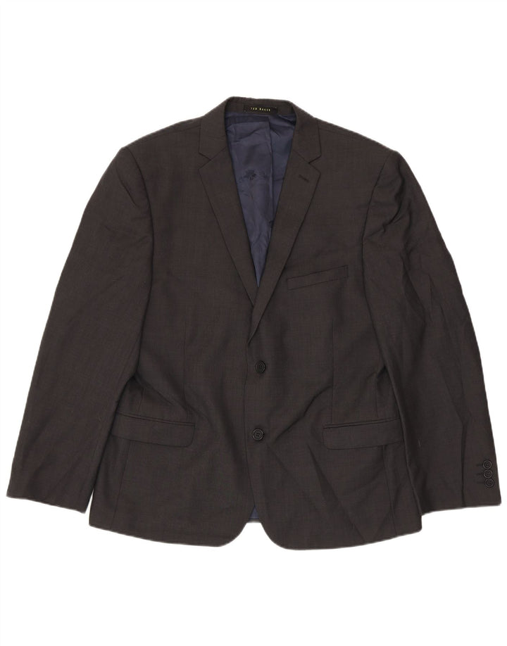 Ted Baker Ανδρικό σακάκι με 2 κουμπιά UK 38 Medium Grey Wool