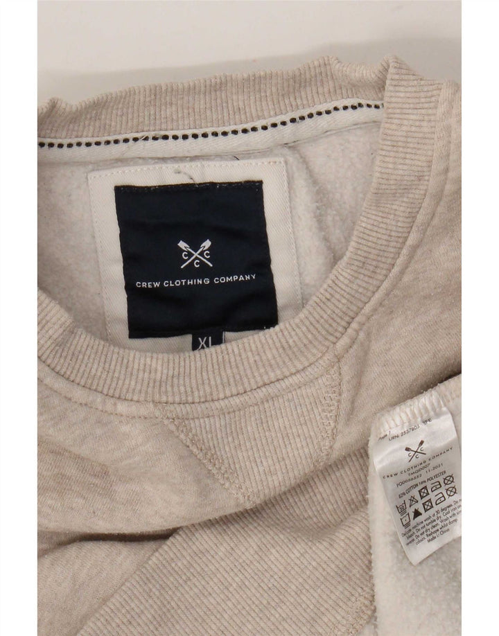Ανδρικό φούτερ Crew Clothing Jumper XL Beige Cotton