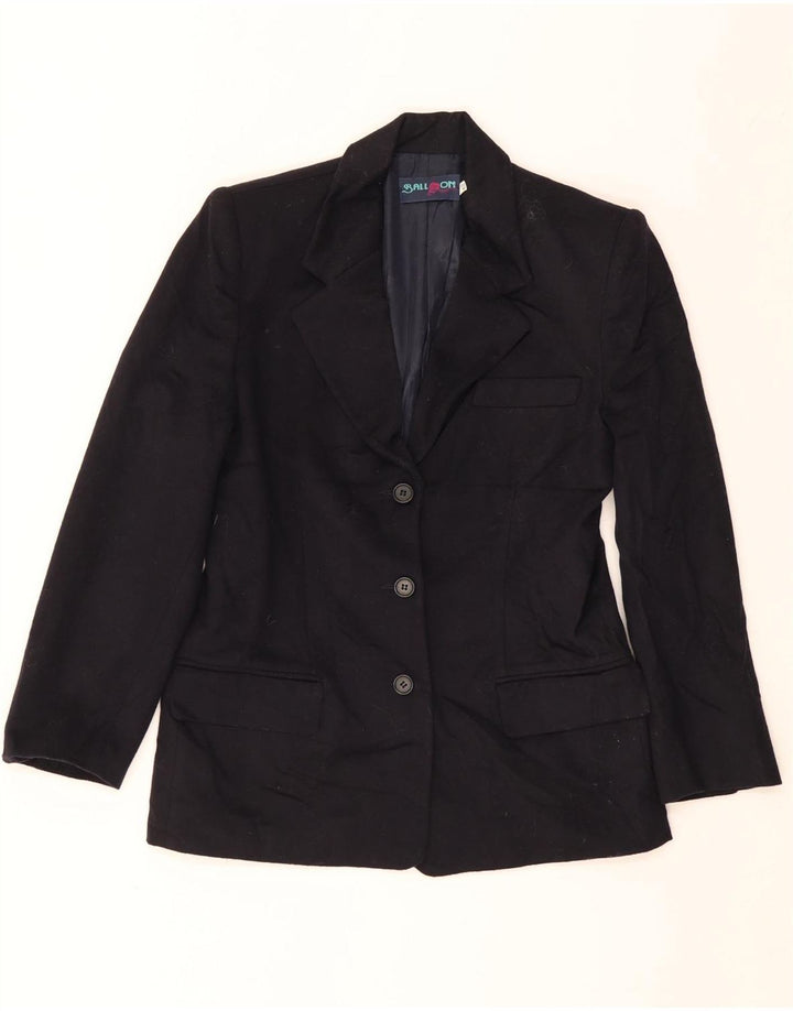Μπαλάκι σε Γυναικείο Μπουφάν Blazer με 3 κουμπιά IT 42 Μεσαίων Μαλλί ναυτικό Μπλε παρθένο