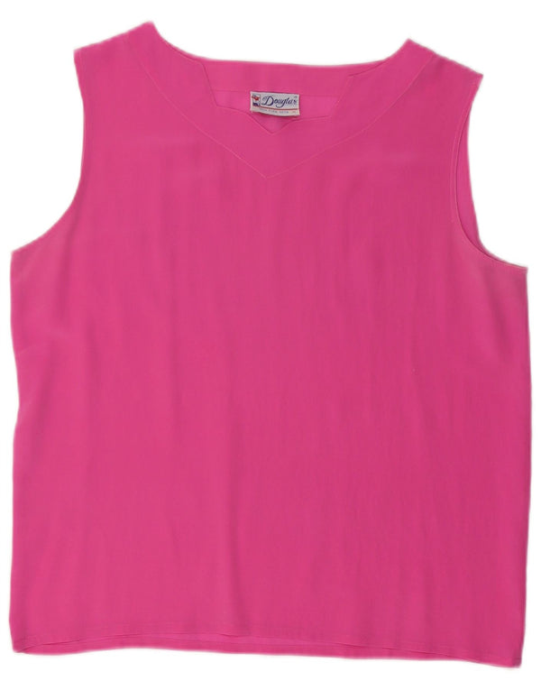 Γυναικεία αμάνικη μπλούζα Douglas Top UK 14 Medium Pink Silk