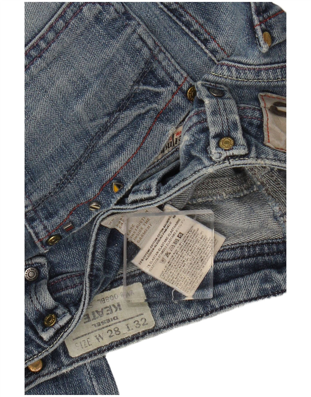 DIESEL Γυναικείο Keate Straight Jeans W28 L29 Μπλε Βαμβακερό