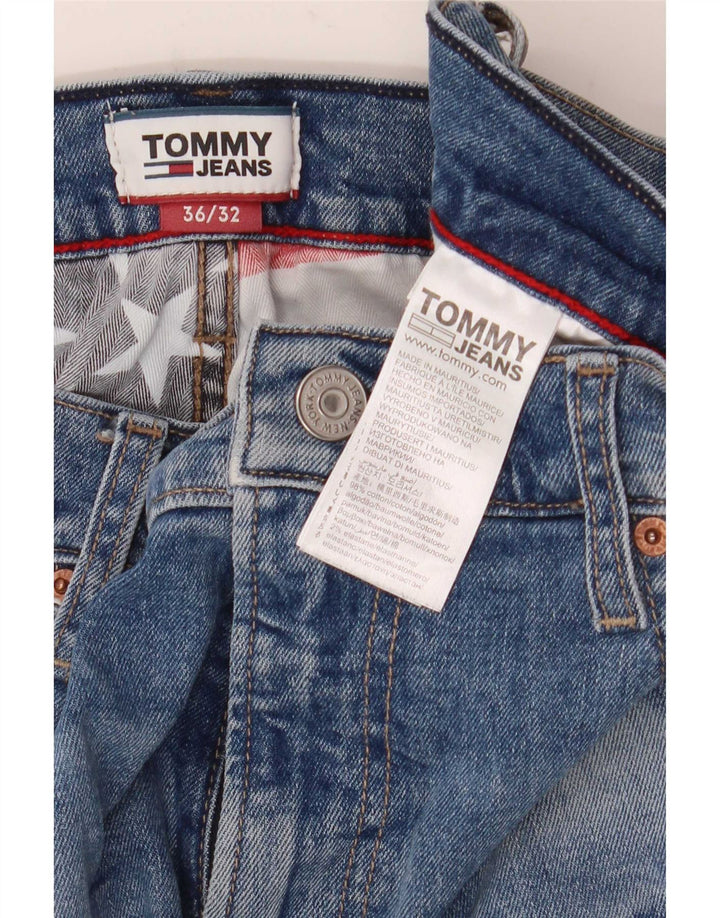 Tommy Hilfiger Mens Distressed Slim Jeans W36 L32 Blue Cotton