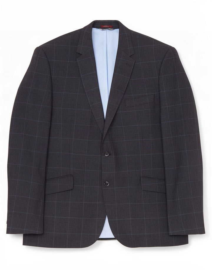 Marks & Spencer Ανδρικό σακάκι μπλέιζερ με 2 κουμπιά UK 44 XL Navy Blue Check Λευκό