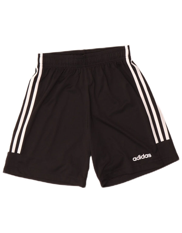 Ανδρικό αθλητικό σορτς Adidas Climalite από μικρό μαύρο πολυεστέρα