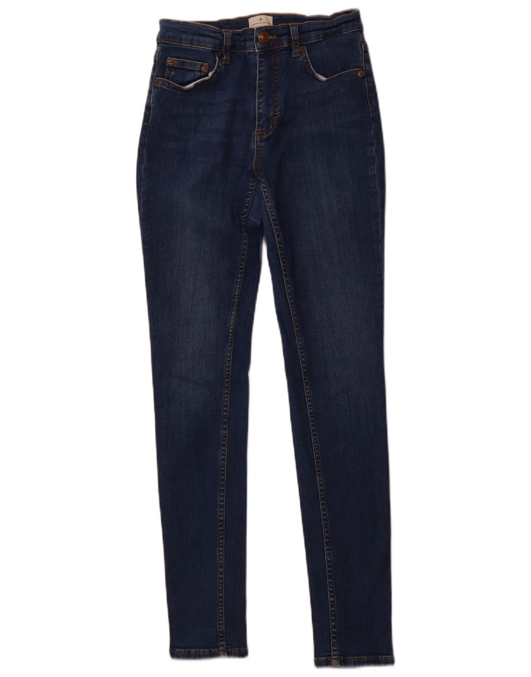 ΓΑΛΛΙΚΗ ΣΥΝΔΕΣΗ Γυναικεία Skinny Jeans UK 8 Small W26 L29 Blue Cotton