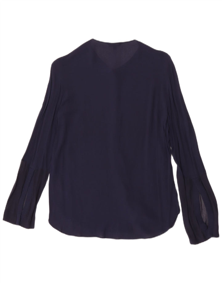 Massimo Dutti Γυναικείο πουκάμισο Μπλούζα EU 40 Medium Navy Blue Viscose