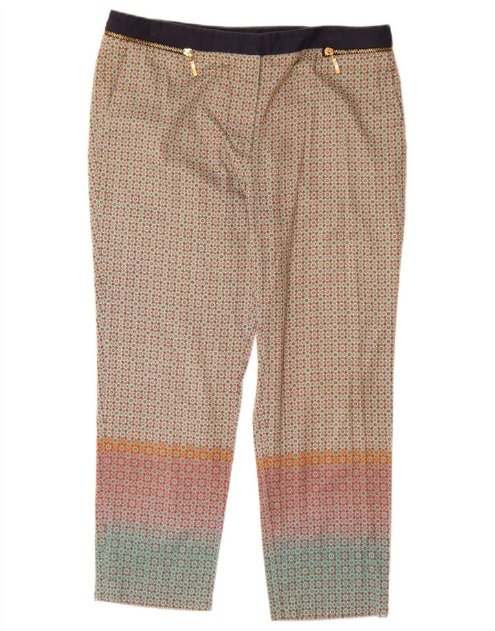 Zara Γυναικείο Cropped Παντελόνι EU 40 Medium W30 L24 Πολύχρωμο γεωμετρικό