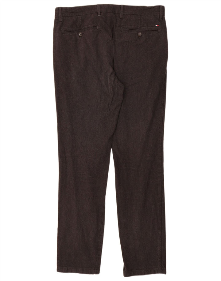 TOMMY HILFIGER Ανδρικό λεπτό παντελόνι Chino W32 L32 Γκρι βαμβακερό