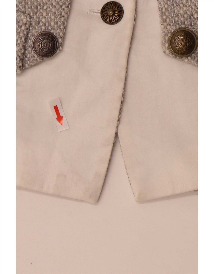 Joe Browns Γυναικείο τζάκετ blazer UK 14 μεσαίου γκρι ακρυλικό με 3 κουμπιά