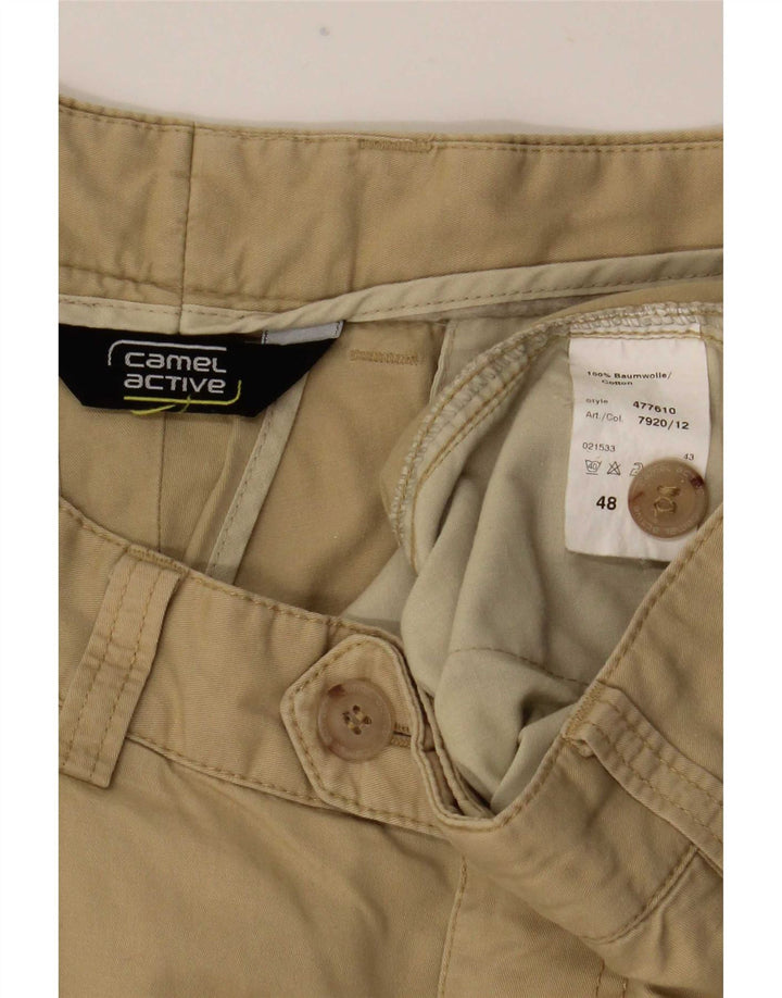 Camel Active Ανδρικό παντελόνι με καρφίτσα EU 48 Medium W33 L32 Μπεζ βαμβακερό