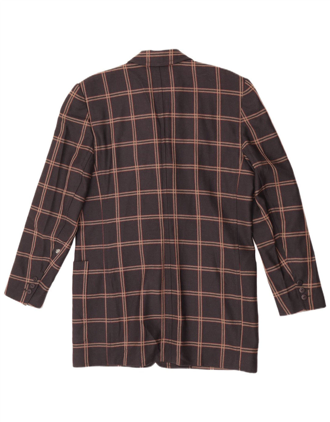 Laurel Γυναικείο Longline Jacket 3 Button Blazer EU 40 Medium Brown καρό