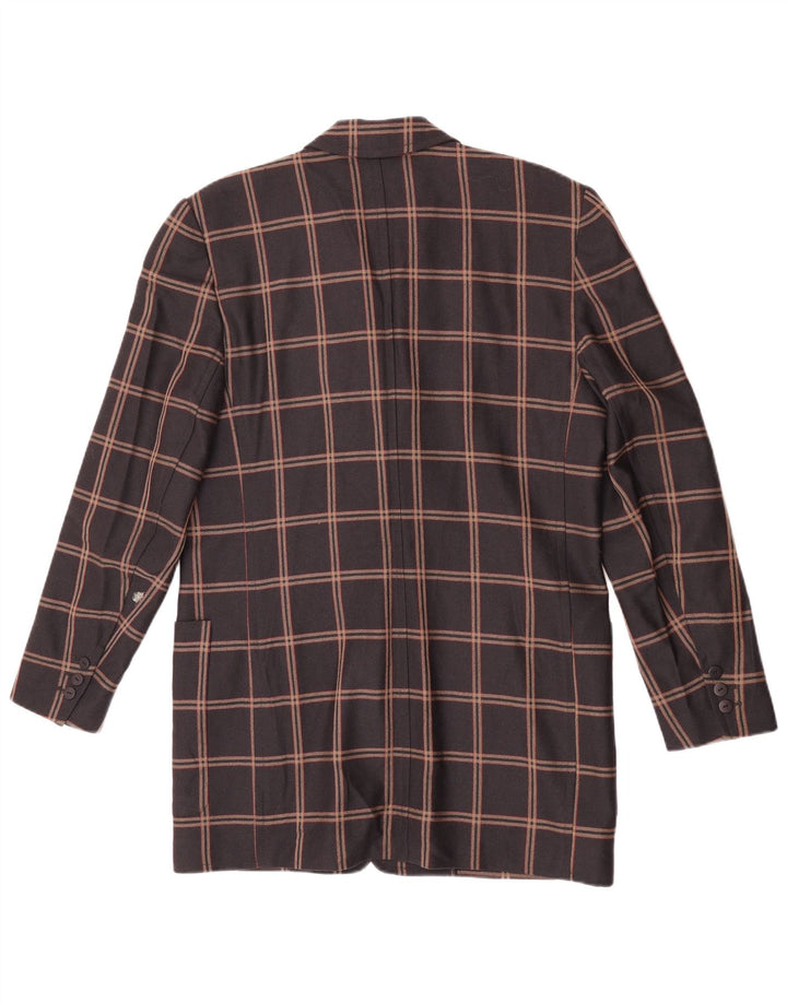 Laurel Γυναικείο Longline Jacket 3 Button Blazer EU 40 Medium Brown καρό