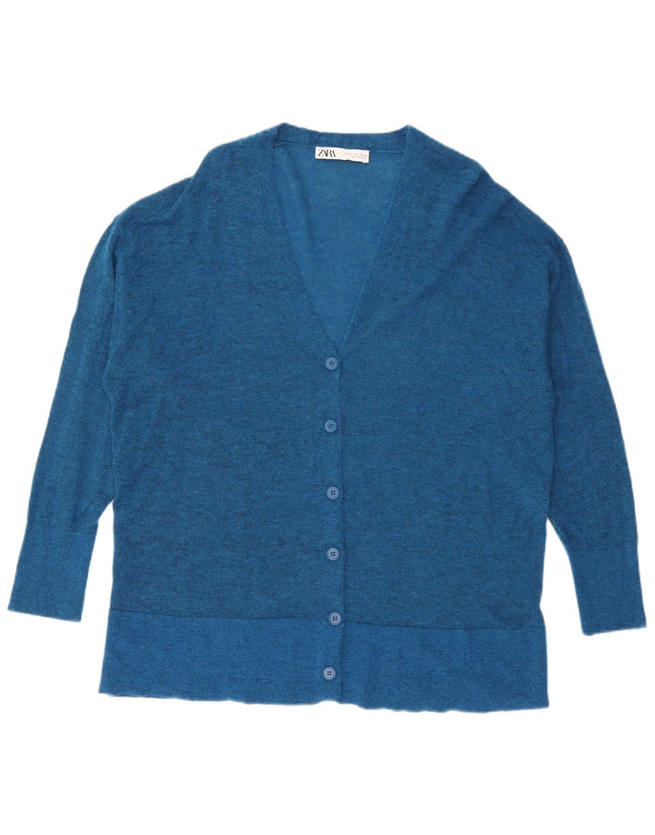 Zara Γυναικείο πουλόβερ με ζακέτα UK 10 Small Blue