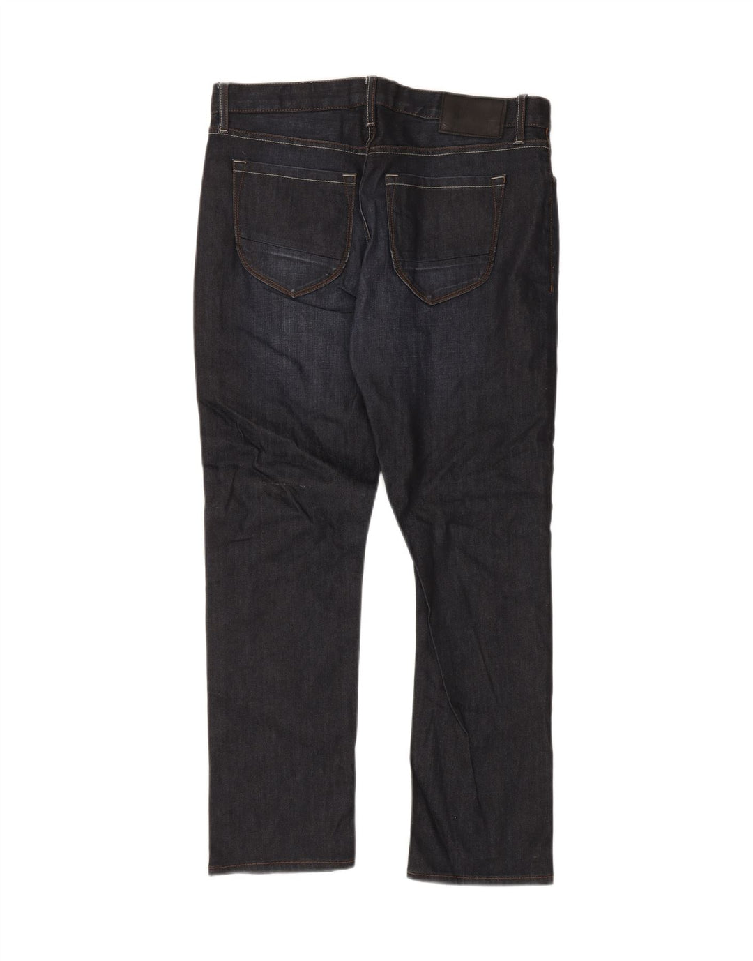 Marks & Spencer Ανδρικό Αυτόγραφο Straight Jeans W36 L29 Navy Blue Cotton