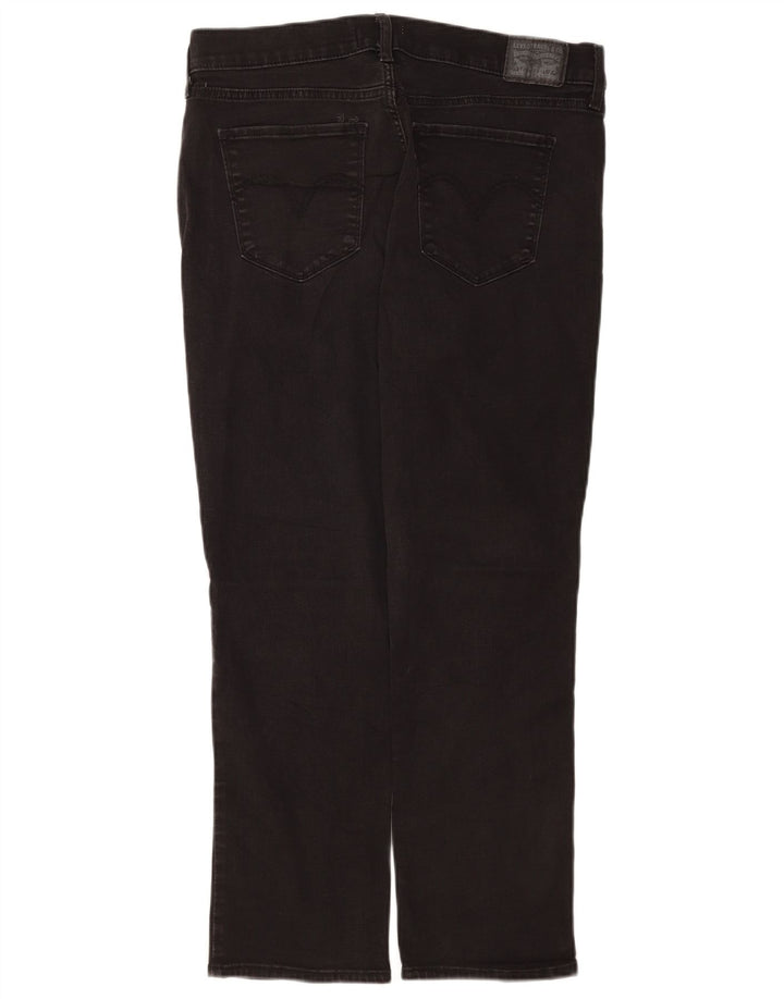 Γυναικείο τζιν κλασικό ίσιο Levi's US 14 XL W32 L28 Μαύρο