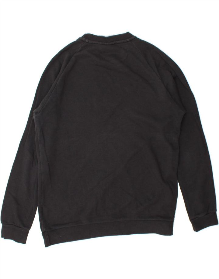ADIDAS Mens Graphic Sweatshirt Jumper Medium Black Cotton Vintage Adidas and Second-Hand Adidas from Messina Hembry 