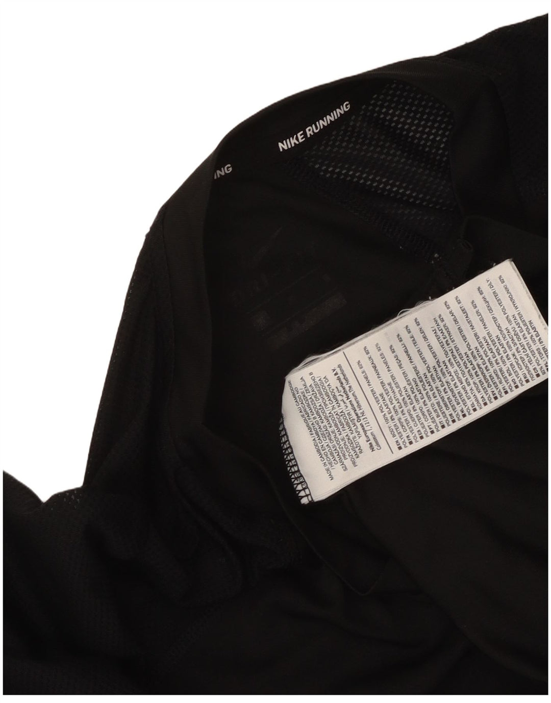 Γυναικείο T-Shirt Nike Top UK 12 μεσαίο μαύρο πολυεστέρα