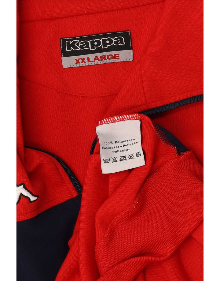 Ανδρική φόρμα Kappa Top Jacket 2XL Red Colourblock Polyester