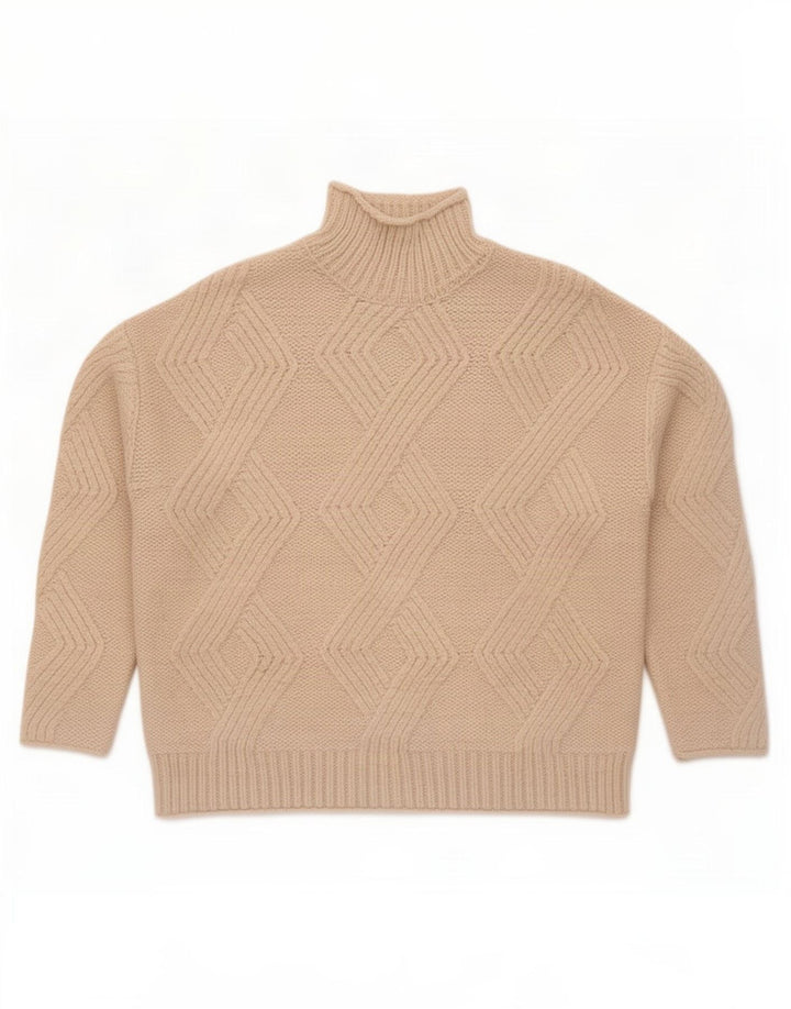 Marks & Spencer γυναικείο πουλόβερ με λαιμό χελώνα UK 14 Medium Off White