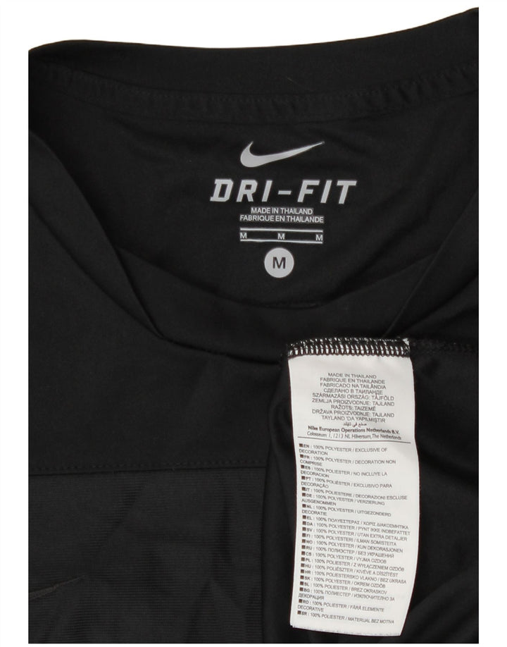 Ανδρικό T-Shirt Nike Dri Fit Top από μεσαίο μαύρο πολυεστέρα