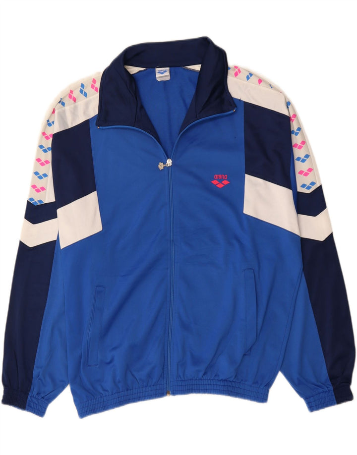 Ανδρική φόρμα γυμναστικής γραφική ARENA Top μπουφάν μεγάλο μπλε χρώματος πολυεστέρας