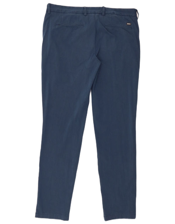 Ανδρικό παντελόνι Chino Hugo Boss Slim W36 L31 Μπλε βαμβακερό