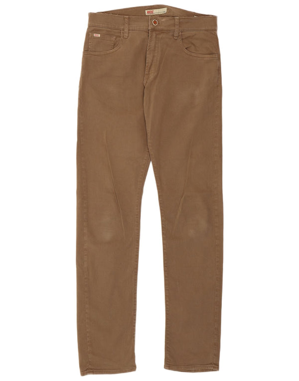 Rifle Womens Slim Jeans W32 L34 Beige Cotton