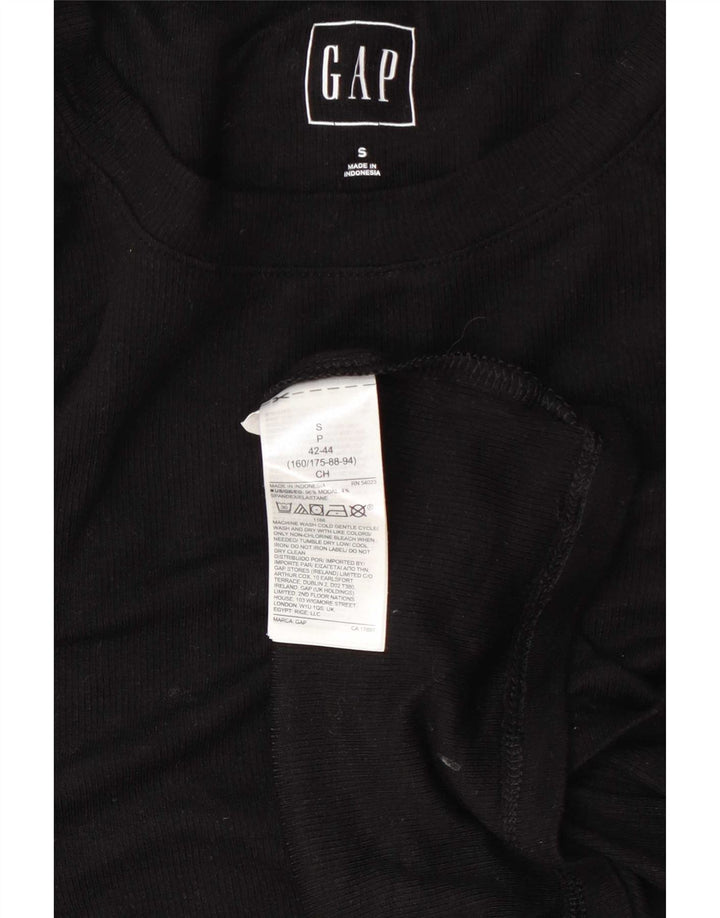 Gap γυναικείο τοπ μακρυμάνικο UK 10 Small Black Modal