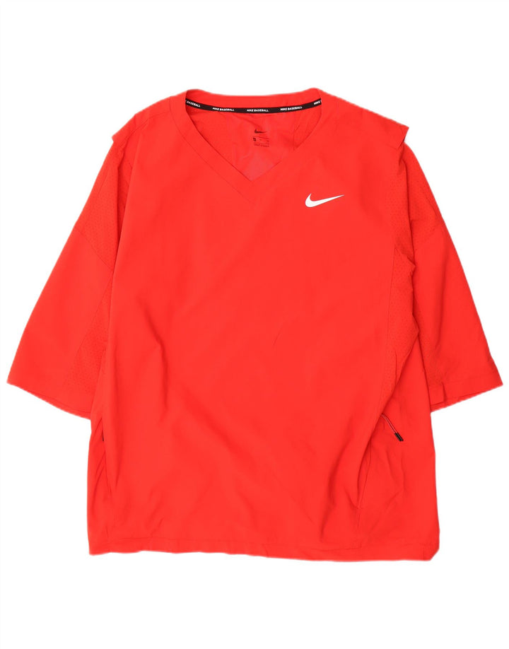 Ανδρικό μπέιζμπολ Nike μανίκι 3/4 XL κόκκινο πολυεστέρα