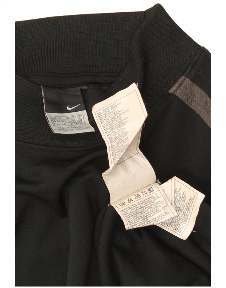 Ανδρική μπλούζα NIKE μακρυμάνικη UK 45/47 XL μαύρο πολυεστέρας