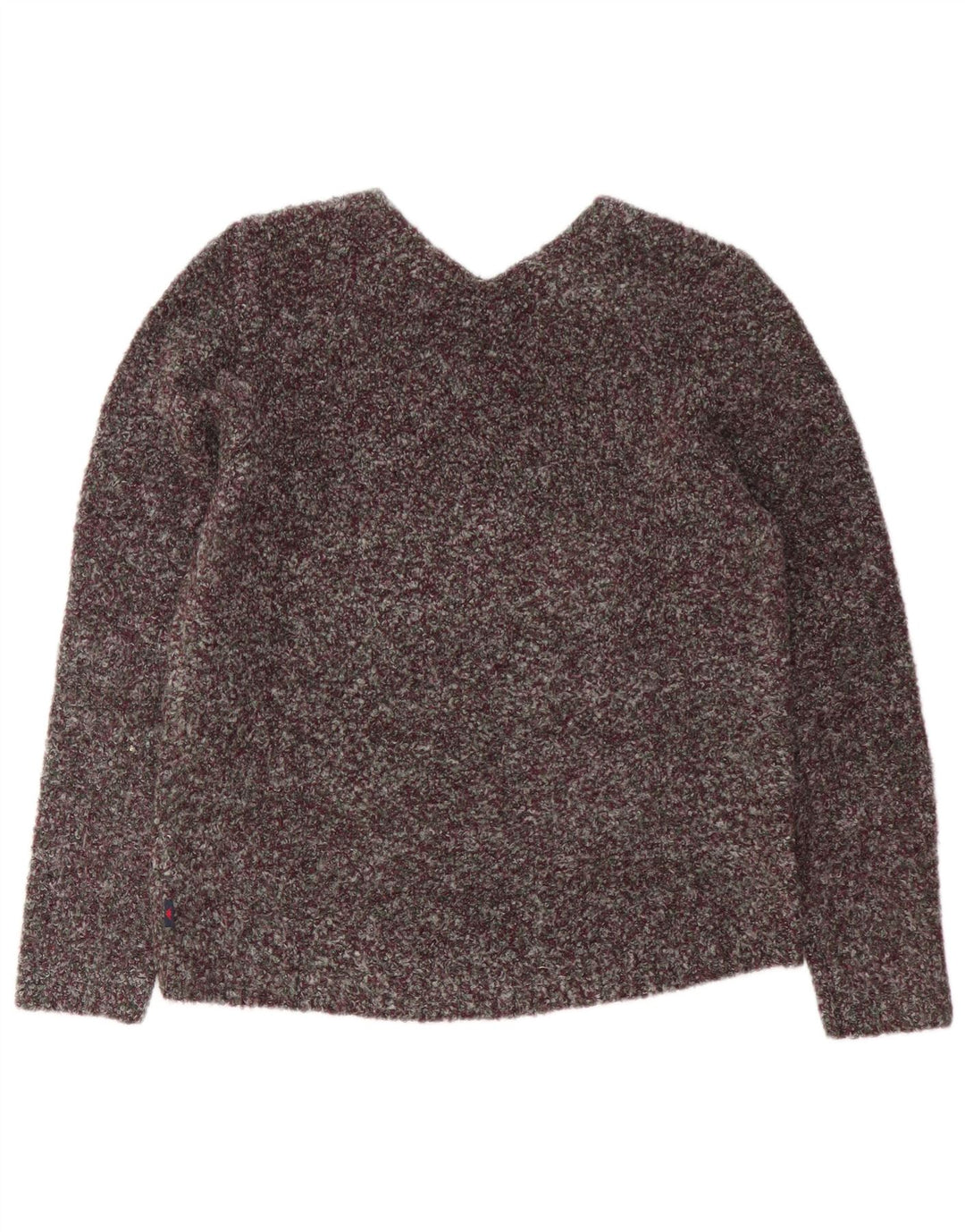 Kappa γυναικείο πουλόβερ με λαιμόκοψη με V λαιμόκοψη UK 18 XL από μπορντό πολυεστέρα