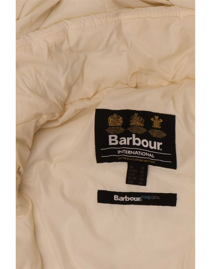 Barbour Γυναικείο μπουφάν με κουκούλα UK 16 Large White