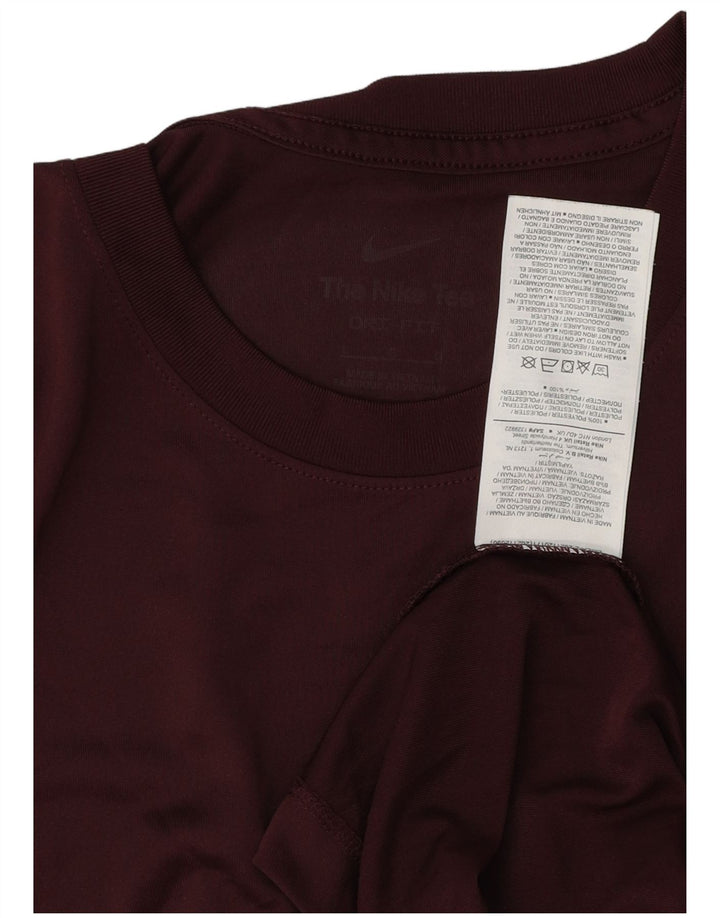 Ανδρικό T-Shirt Nike Dri Fit Top μεγάλο μπορντό πολυεστέρα