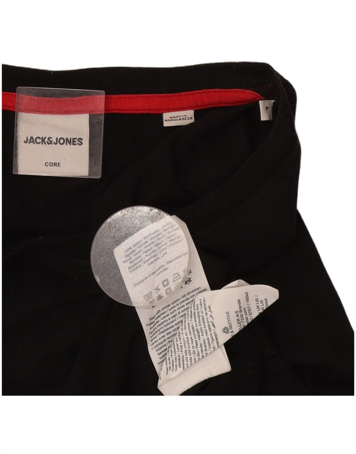 Jack & Jones Ανδρικό T-Shirt Top μεγάλο μαύρο βαμβακερό