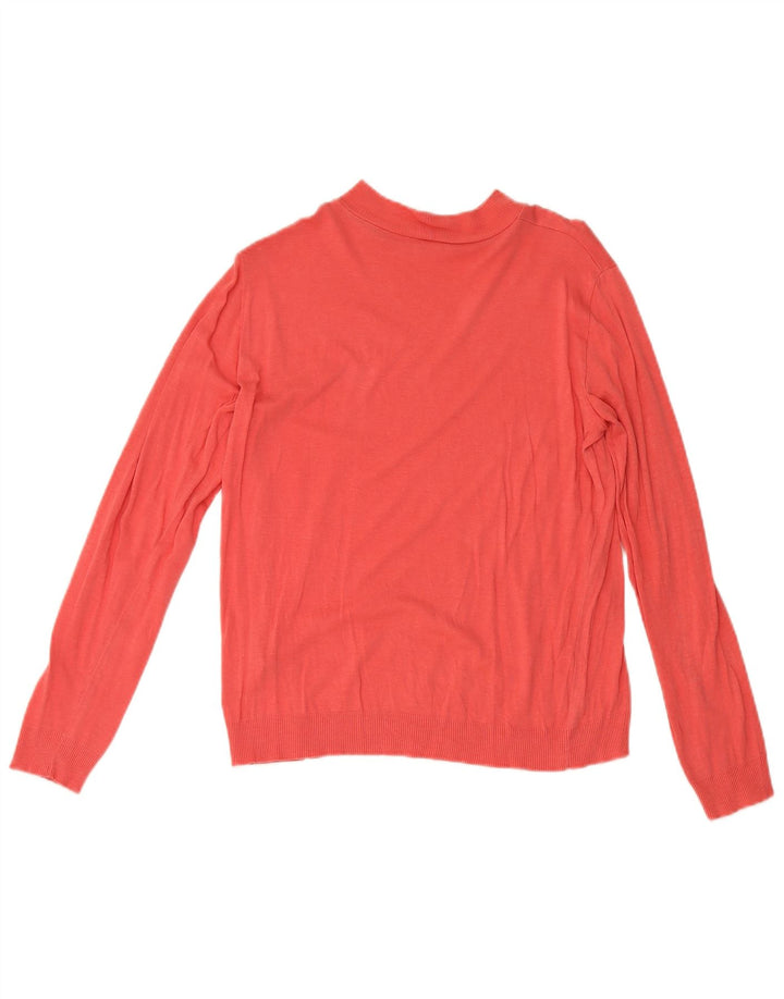 Massimo Dutti Γυναικείο μακρυμάνικο τοπ UK 18 XL Pink Lyocell