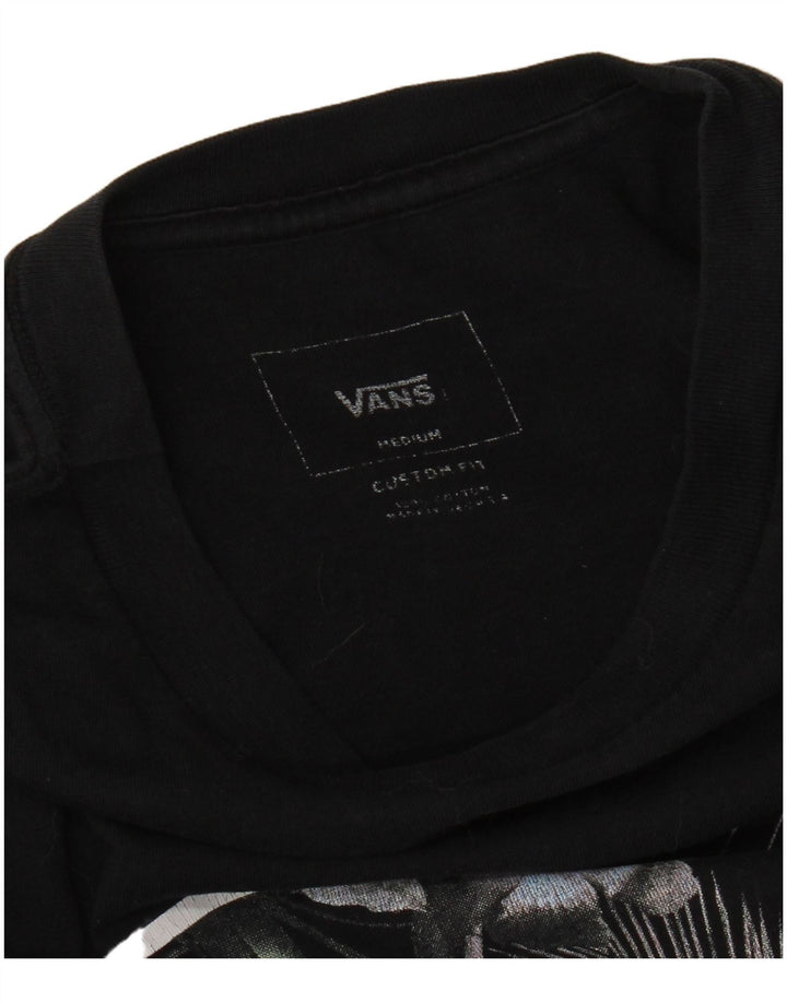Γραφικό T-Shirt Ανδρικό VANS Custom Fit Top Μεσαίο μαύρο βαμβακερό